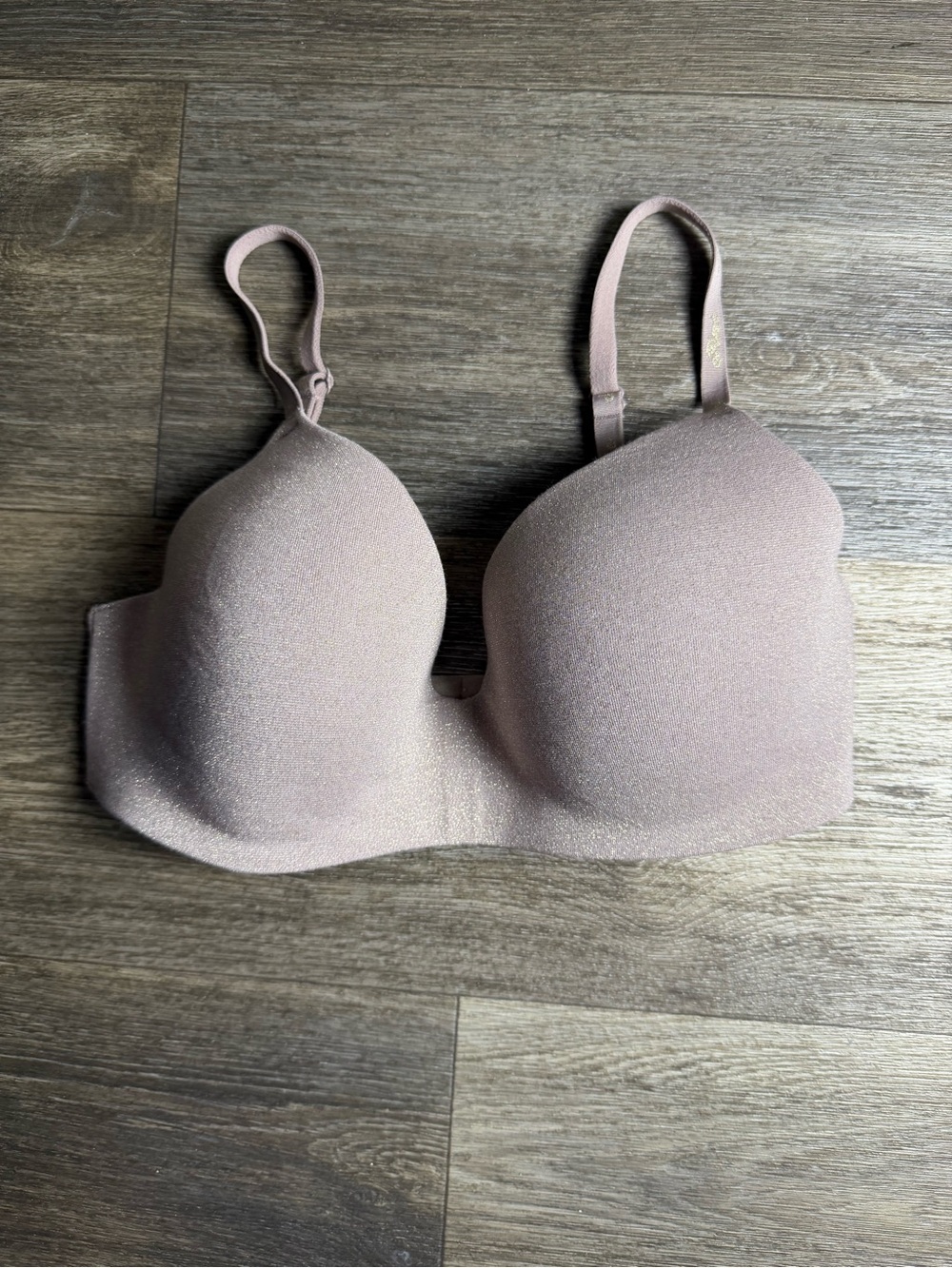 PINK Victoria's Secret tan with gold specks Smooth T-Shirt Bra
